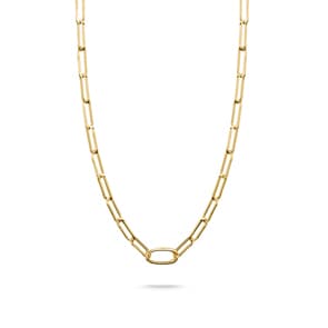 Thomas Sabo Connect Charm-Kette Paperclip mit einem Connect Link vergoldet