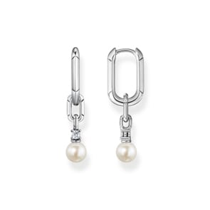 Thomas Sabo Creolen Glieder und Perlen silber