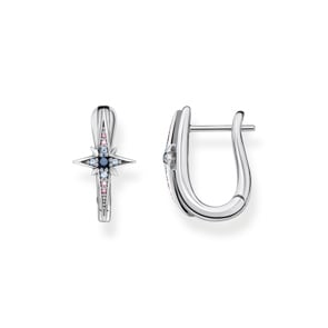 Thomas Sabo Creolen Royalty Stern mit Steine silber