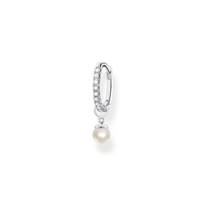 Thomas Sabo Einzel Creole mit Perlen Anhänger silber