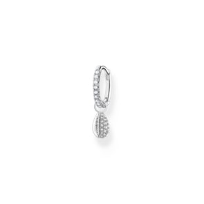 Thomas Sabo Créole unique avec pierres blanches coquillages argent