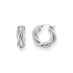 Thomas Sabo Hoop Earrings Creolen gedrehtes Design Silber