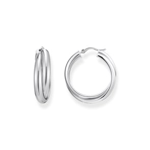 Thomas Sabo Hoop Earrings Grosse Creolen verschlungenes Design Silber