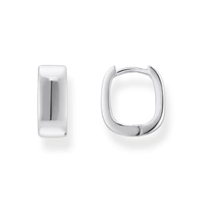 Thomas Sabo Hoop Earrings Petites boucles d'oreilles en argent de forme angulaire