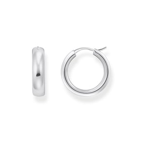 Thomas Sabo Hoop Earrings Boucles d'oreilles en argent de taille moyenne avec un design épais