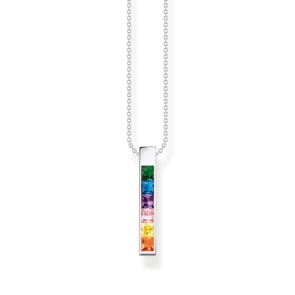 Thomas Sabo Chaîne pierres colorées argent