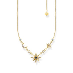 Thomas Sabo Kette Royalty Stern & Mond gold