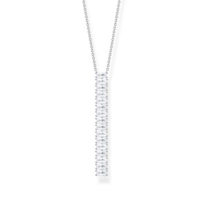 Thomas Sabo Kette weisse Steine silber