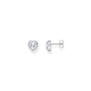 Thomas Sabo Love & Hearts Boucles d'oreilles en argent en forme de cœur avec zircon blanc