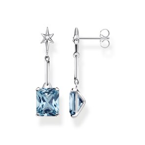 Thomas Sabo Boucles d'oreilles pierre bleue avec étoile