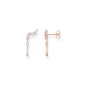 Thomas Sabo Boucles d'oreilles grimpante cristaux de glace or rose