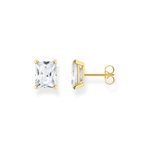 Thomas Sabo Ohrstecker weisser Stein gold
