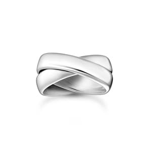 Thomas Sabo Rebel Basics Ring Duo breit Silber