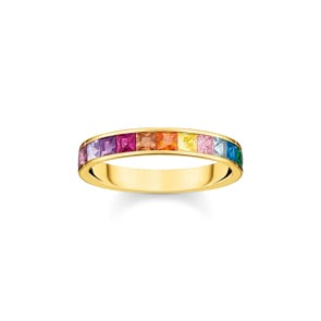 Thomas Sabo Bague pierres colorées or