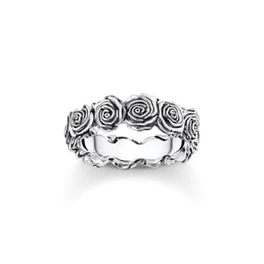 Thomas Sabo Ring Midnight Rose Silber