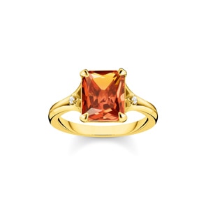 Thomas Sabo Ring oranger Stein