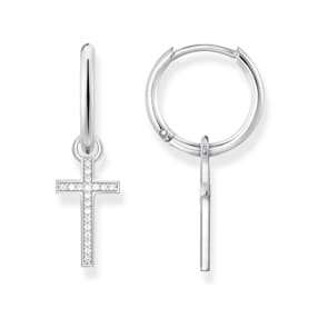 Thomas Sabo Sterling Silver Glam & Soul Creolen Kreuz