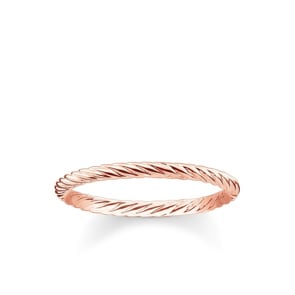 Thomas Sabo Sterling Silver Glam & Soul Damenring Kordeloptik