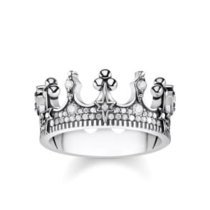 Thomas Sabo Sterling Silver Glam & Soul Damenring Royalty Krone Silber