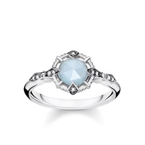 Thomas Sabo Sterling Silver Glam & Soul Damenring Vintage Hellblau