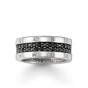 Thomas Sabo Sterling Silver Glam & Soul Eternityring Classic Schwarz