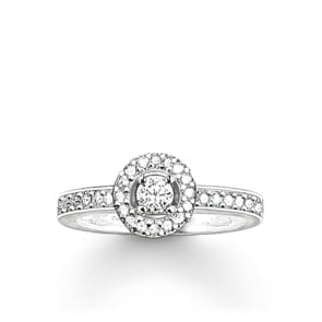 Thomas Sabo Sterling Silver Glam & Soul Bague pour Femmes Light of Luna
