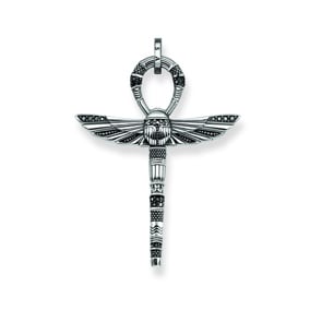 Thomas Sabo Sterling Silver Rebel at Heart Anhänger Lebenskreuz Ankh mit Skarabäus