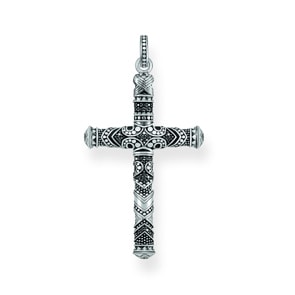 Thomas Sabo Sterling Silver Rebel at Heart Anhänger Maori Kreuz Klein