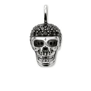 Thomas Sabo Sterling Silver Rebel at Heart Anhänger Totenkopf Pavé