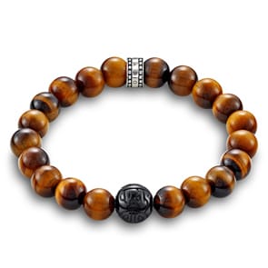Thomas Sabo Sterling Silver Rebel at Heart Armband Braun