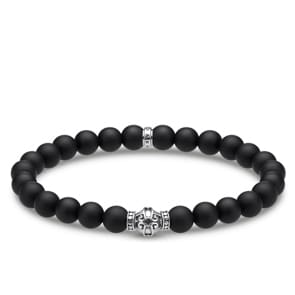 Thomas Sabo Sterling Silver Rebel at Heart Armband Ornament Schwarz