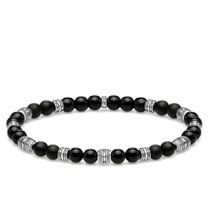Thomas Sabo Sterling Silver Rebel at Heart Armband Talisman Schwarz