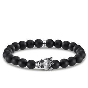 Thomas Sabo Sterling Silver Rebel at Heart Armband Totenkopf König