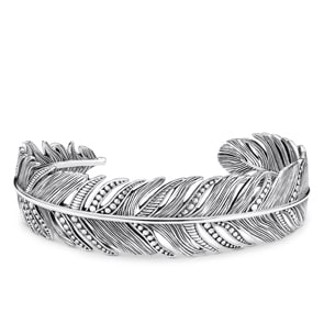 Thomas Sabo Sterling Silver Rebel at Heart Armreif Feder