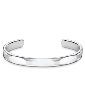 Thomas Sabo Sterling Silver Rebel at Heart Armreif, Schmal Puristisches Silber