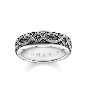 Thomas Sabo Sterling Silver Rebel at Heart Bandring Love Knot