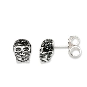 Thomas Sabo Sterling Silver Rebel at Heart Ohrstecker Totenkopf
