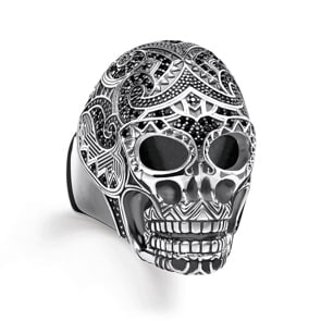 Thomas Sabo Sterling Silver Rebel at Heart Ring Maori Totenkopf