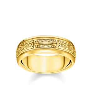 Thomas Sabo Sterling Silver Rebel at Heart Ring Ornamente Gold