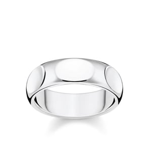 Thomas Sabo Sterling Silver Rebel at Heart Ring Puristisches Silber
