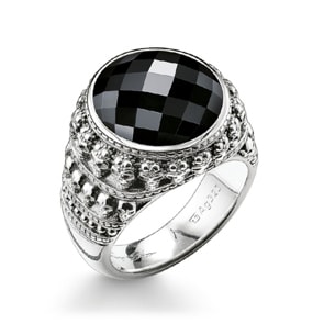Thomas Sabo Sterling Silver Rebel at Heart Ring Totenkopf