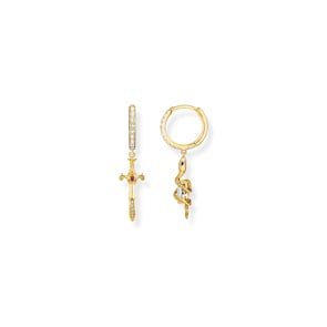 Thomas Sabo True Romance Creolen mit Anhänger Tempting Romance vergoldet