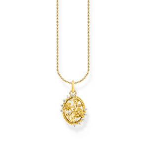Thomas Sabo True Romance Kette mit Anhänger Roses Romance vergoldet
