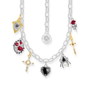 Thomas Sabo True Romance Kette mit Anhängern Silber