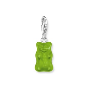 Thomas Sabo x HARIBO Breloque Charm Ours d’or vert, argent