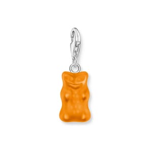 Thomas Sabo x HARIBO Charm-Goldbären-Anhänger in Orange Silber