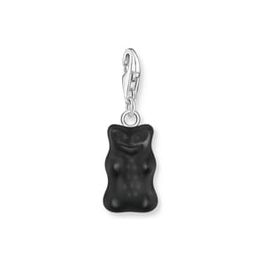 Thomas Sabo x HARIBO Charm-Goldbären-Anhänger in Schwarz Silber