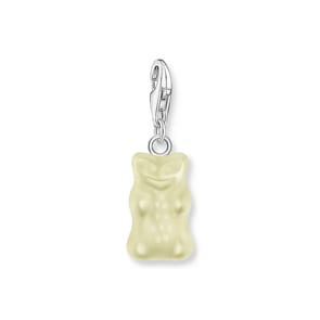 Thomas Sabo x HARIBO Charm-Goldbären-Anhänger in Weiss Silber