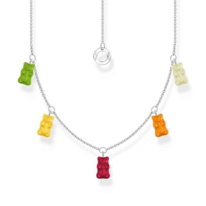 Thomas Sabo x HARIBO Kette mit 5 bunten Goldbären Silber