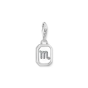 Thomas Sabo Zodiac Charms Breloque Charm signe du zodiaque Scorpion en argent, ornée de pierres blanches